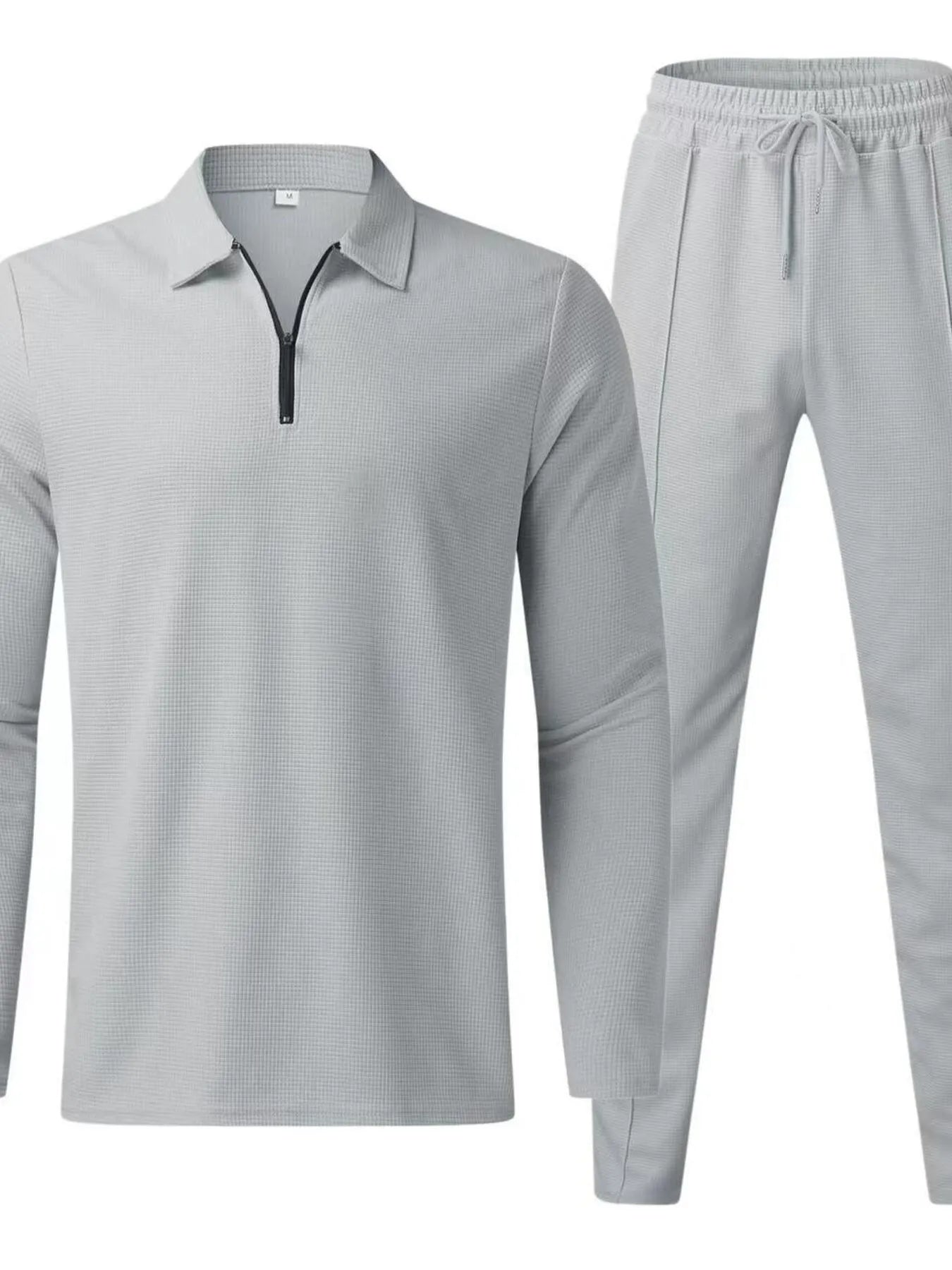 Herren Komplettgröße Langarmoberteil und Hose Set Übergröße