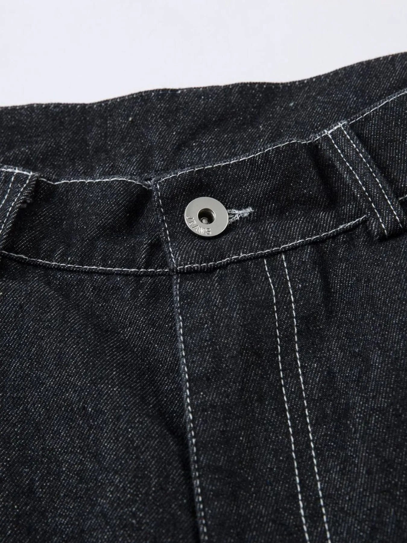 Herren Bestickte Weite Baggy-Jeans