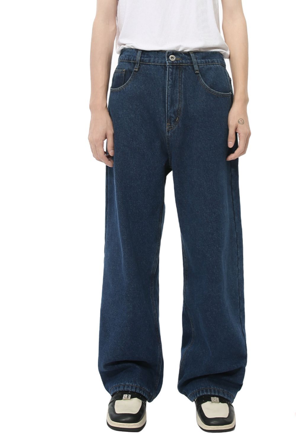 Herren Baggy Jeans mit Taschen