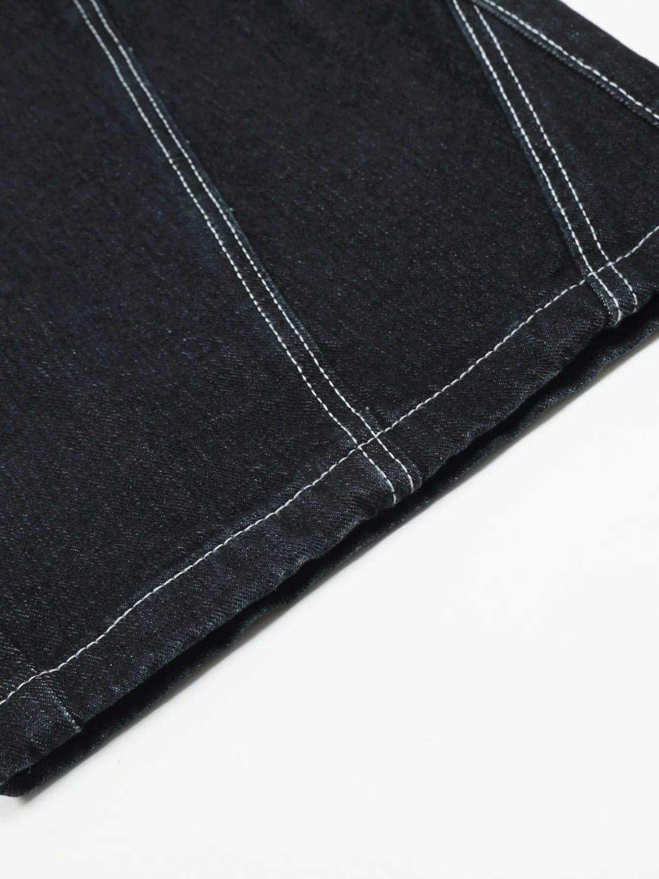 Herren Cargo Straight Jeans mit Kontrastnähten