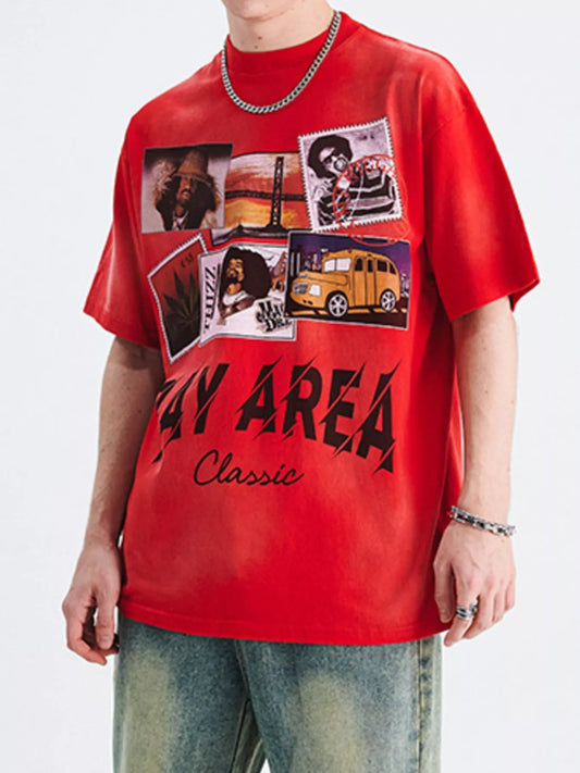 Herren Grafik Kurzarm T-Shirt