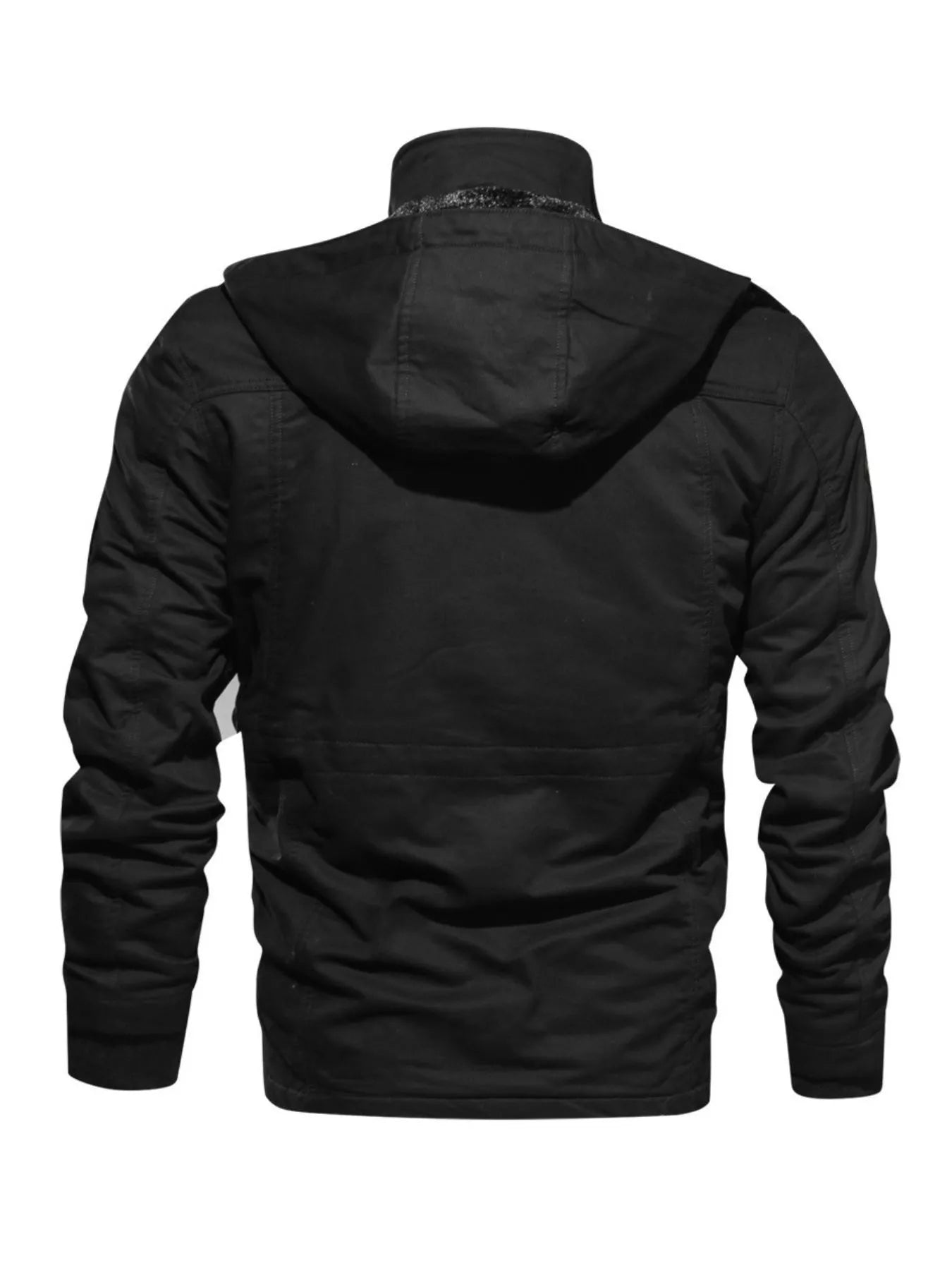 Herren Plus Size Zip-Up Warmer Wintermantel