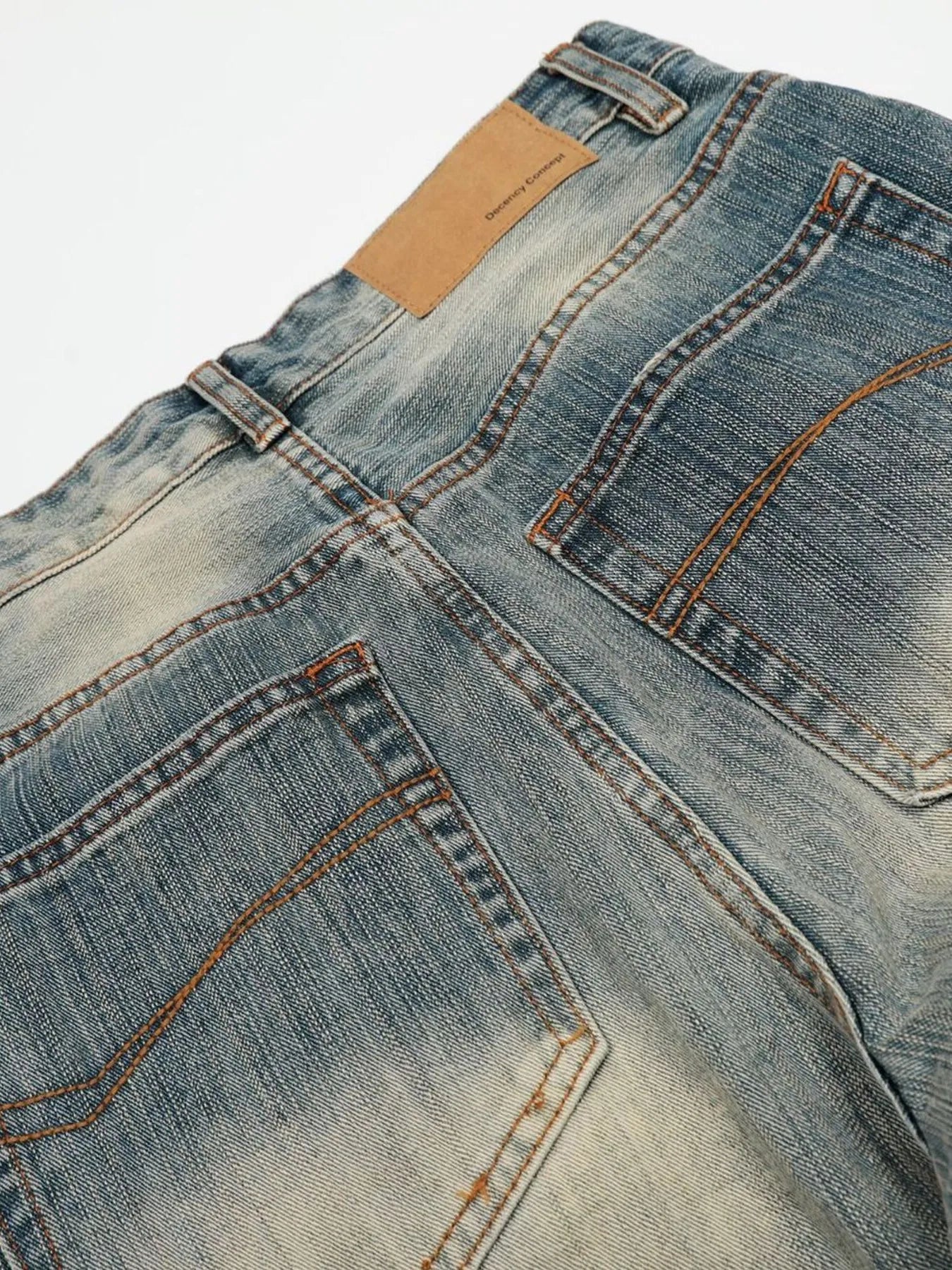 Herren Vintage Gewaschene Baggy Jeans
