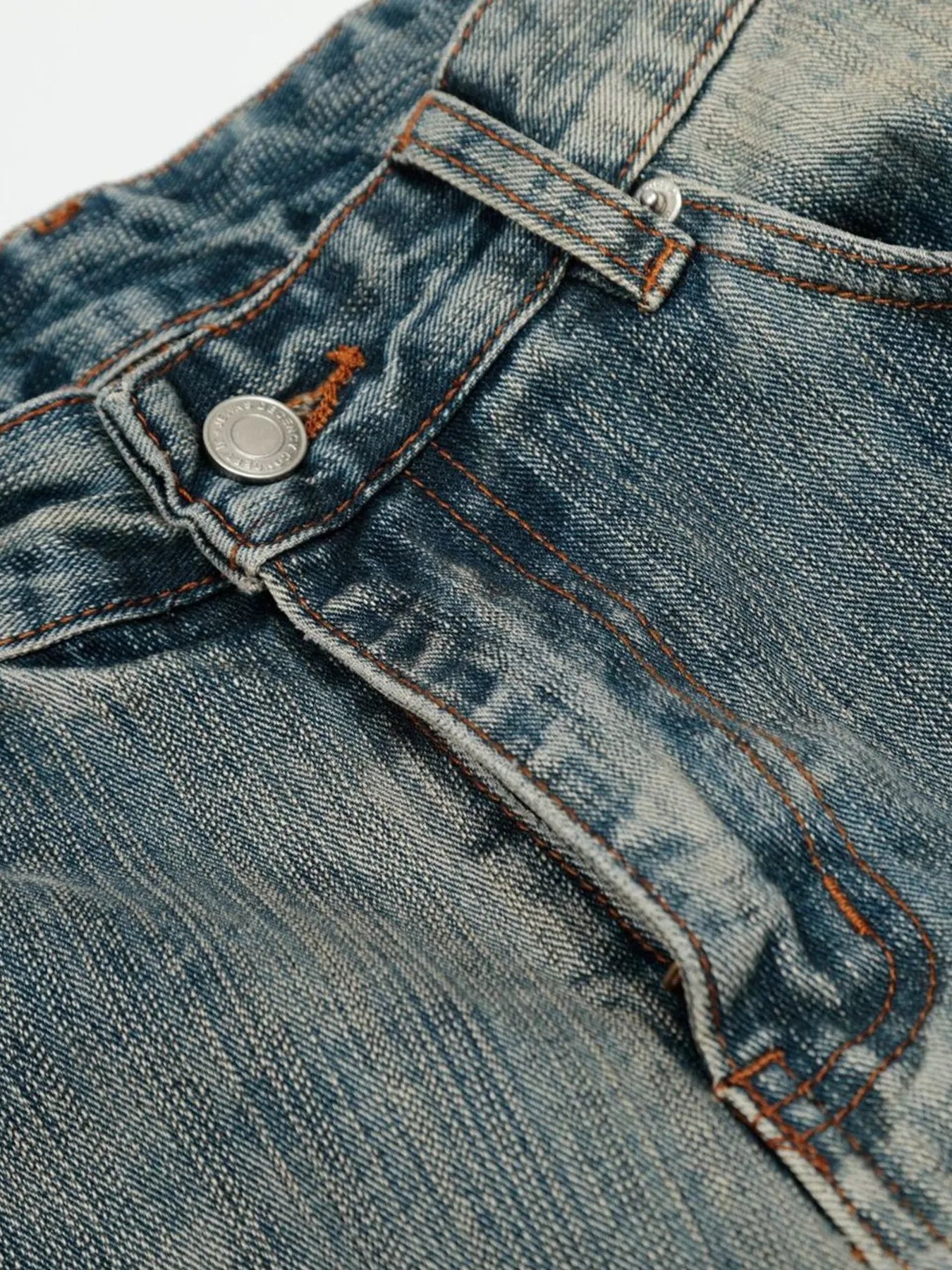 Herren Vintage Gewaschene Baggy Jeans